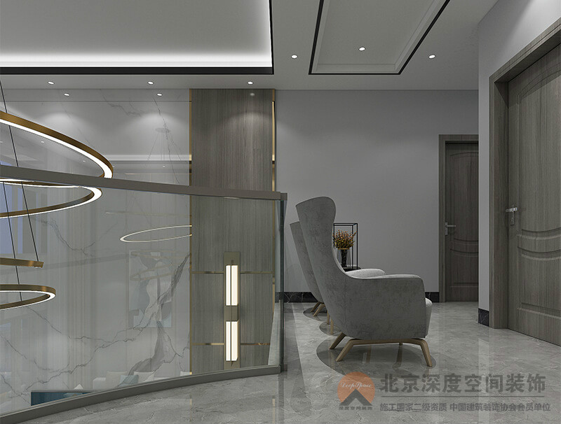 欽州欽江麗景142㎡現(xiàn)代復(fù)式裝修效果圖案例